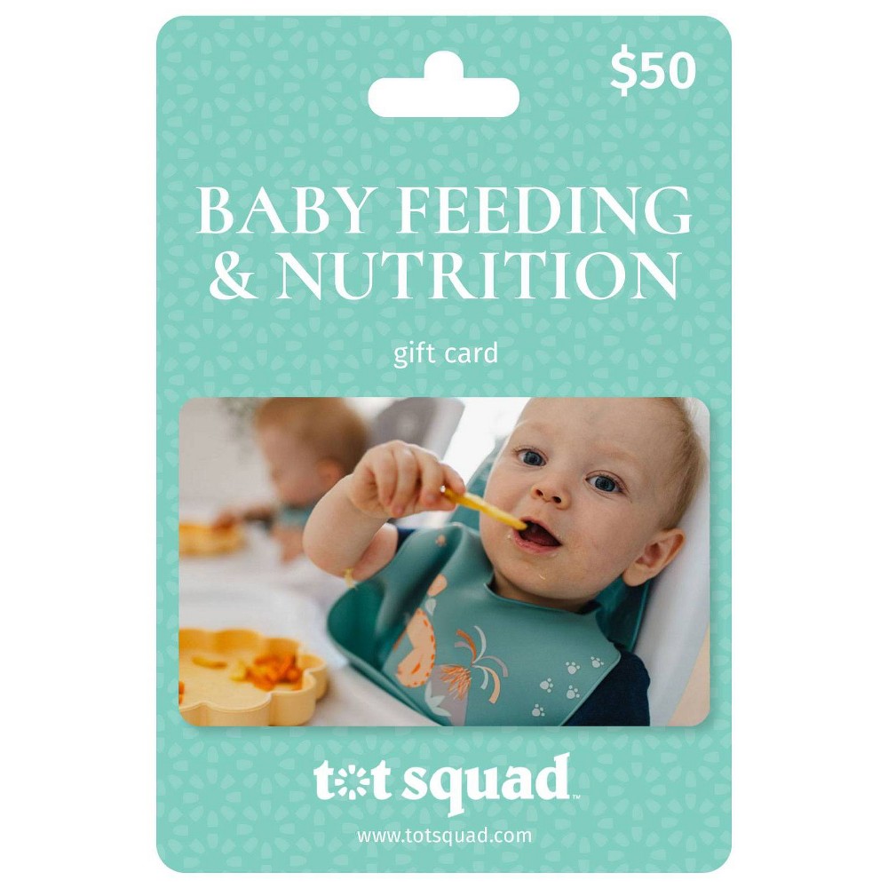 Tot Squad $50 Baby Feeding & Nutrition Support - Baby Registry Essentials Gift Card (Email Delivery)