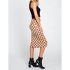 Women's Start Your Engines Checkered Midi Skirt - Polagram - 2 of 3