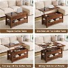 Adjustable Height Coffee Table - Converts to Dining/Desk w/ Hidden Storage, Modern Minimalist - 3 of 4