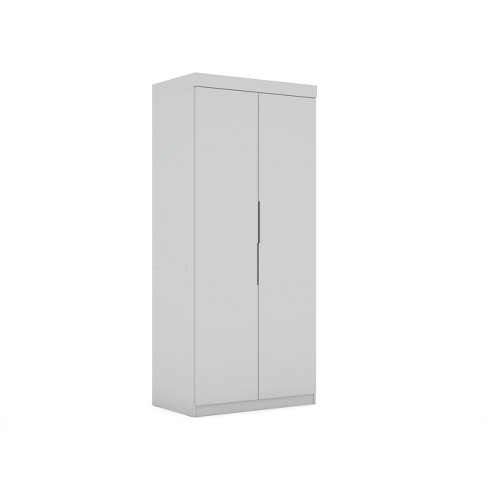 Mulberry 2 0 Sectional Wardrobe Closet White Manhattan Comfort