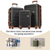 Whisen 3-Piece Luggage Sets, ABS Hardside Spinner Suitcases with TSA Lock and Spinner Wheels, Checked & Carry on Luggages - 3 of 4