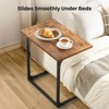 2 Pack C-Shaped Side Table, C-Table for Sofa, Couch Table with Metal Frame, Large Surface Sofa Table for Living Room, Bedroom, and Home Office - 2 of 4