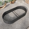 Bencmate Planters U Shape Large Garden Bed Outdoor Metal Raised Planter Bed for for Plants, Vegetables, Flowers, Black, 70.86"*35.43"*11.42" - 4 of 4