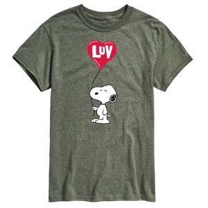 Men's - Peanuts - Snoopy Luv Short Sleeve Graphic T-Shirt - 1 of 4