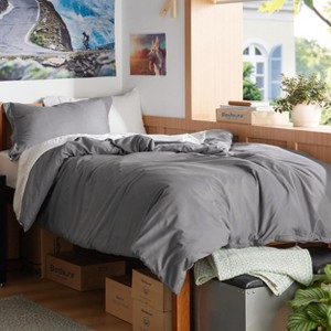 Bedsure-Ultra Soft Duvet Cover Set 100% Polyester Brushed Solid Fabric for All Season - 1 of 4