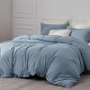 Bedsure-Jersey Knit 100% Cotton Soft Zipper Closure Duvet Cover Set - 4 of 4