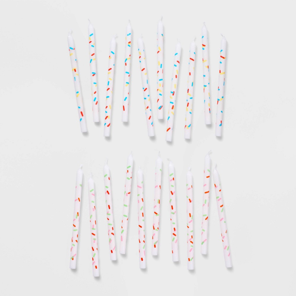 20ct Birthday Sprinkle Candles - Spritzâ„¢