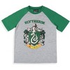 Harry Potter Boys' Hogwarts All Houses Sleep Pajama Set Shorts - 3 of 4