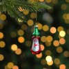 Northlight 4" Red and Green Bottle of Hot Sauce Glass Christmas Ornament - 2 of 4