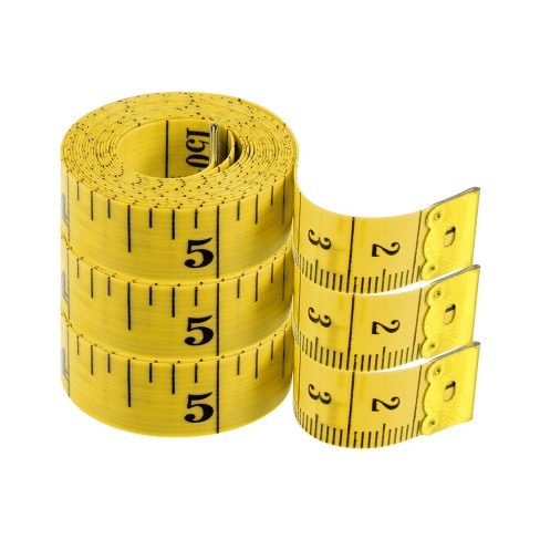 Unique Bargains Flexible Durable Fiber Double Scale Measuring Rulers 3 ...