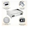 Coucheta Commercial Electric Griddle - 1500W Countertop, Non-Stick 110V Teppanyaki Flat Top Grill, Adjustable Temperature 122°F-572°F - 4 of 4