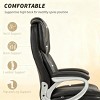 High Back Executive Office Chair with Padded Arms, Adjustable Height Swivel Desk Chair for Home or Workspace - 3irtyhousy - 3 of 4