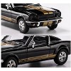 1965 Shelby GT350 Black with Gold Stripes "Collection" Series 1/64 Diecast Model Car by Majorette - 2 of 4