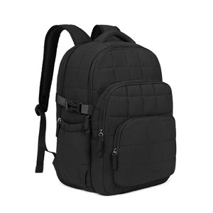 17 Inch Laptop Backpack for Women, Anti Theft Travel Backpack, Puffer Quilted Work Backpack - 1 of 4
