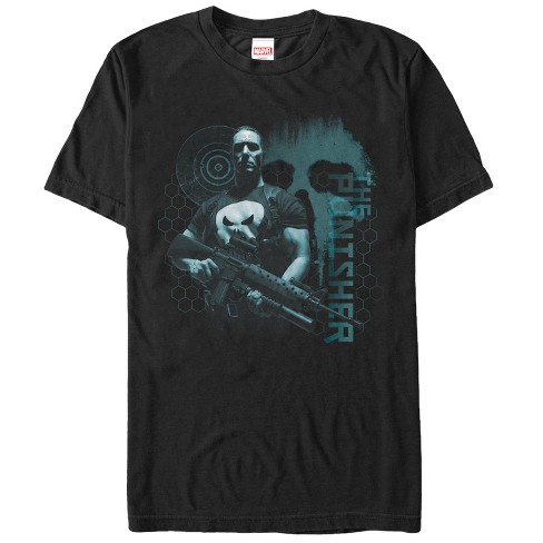 Men's Marvel Punisher Target T-shirt - Black - 3x Large : Target