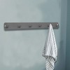 Unique Bargains Coat Hooks Wall Mount with Coat Hooks for Entryway Bathrooms - 2 of 4
