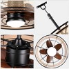 Bella Depot Outdoor Plug Ceiling Fan with Light - 2 of 4