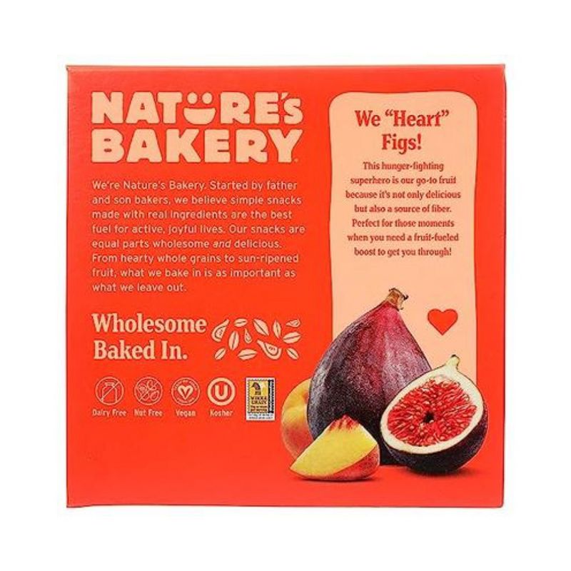 Nature's Bakery Stone Ground Whole Wheat Peach Apricot Fig Bars - Case of 6/6 pack, 2 oz, 3 of 8
