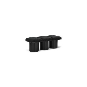 Meridian Furniture,Pavilion Boucle Fabric Bench - 1 of 4