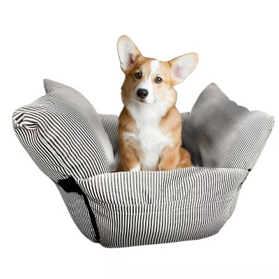 MaseiKar Dog Car Seat for Large/Medium Dogs Under 60 lbs Cats 2 in 1 Booster Seats Dog Bed for Car and Home Safety Travel Carrier with Pockets