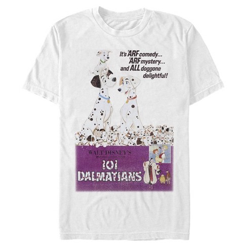 Men's One Hundred and One Dalmatians Character Names T-Shirt - White -  Medium