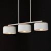 Capital Lighting Liam 3 - Light Chandelier in  Light Wood/White - 4 of 4