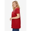 Woman Within Plus Size Embroidered Square Neck Tunic - 4 of 4