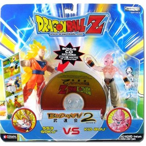 Dragon Ball Z Budokai Battles Ss3 Goku Vs Kid Buu Action Figure 2 Pack Target - roblox android 17 vs goku