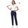 Women's Golf Pants with Pockets Lightweight Qucik Dry Casual 7/8 Work Ankle Pants for Women - 4 of 4