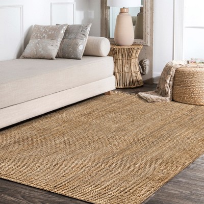 Handmade Natural Jute Braided 8' x 10' Area Rug