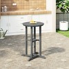 WestinTrends Malibu 37" All Weather HDPE Outdoor Patio Counter Height Bistro Table - Round - 2 of 4