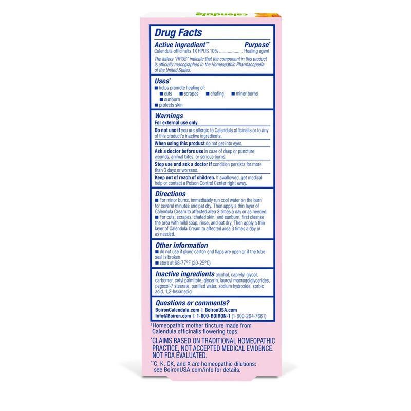 Boiron Calendula Cream Homeopathic Medicine For First Aid  -  2.5 oz Cream, 2 of 5