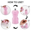 Unique Bargains Adjustable Coarseness Wooden Salt and Grinder Spice Mills - 4 of 4