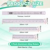 Unique Bargains Aluminum Alloy Rulers with Centimeters Millimeters Inches and Conversion Table - 2 of 4