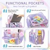 Hachikiko Stadium Approved Clear Backpack - Transparent School Bag with Wide Shoulder Straps - 3 of 4