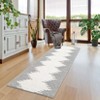 2x6 Hallway Runner Rug Low Pile Machine Washable Rugs Modern Stripe Geometric Foldable Minimalistic Carpet with Rubber Backing for Entryway Hallway - 4 of 4