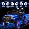 Jojoka 12V Ride On Truck Car Battery Powered Toy with Remote Control, 4-Wheel Suspension, Battery Display, LED Lights, Music - 2 of 4