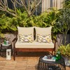 ARTPLAN Patio Deep Seating Loveseat Cushions All Weather Chair Outdoor Cushions Set of 5 for Patio Outdoor Furniture - 2 of 2
