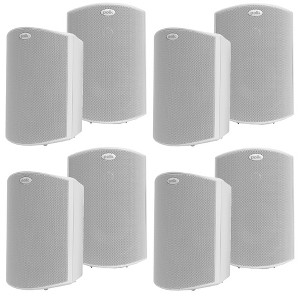 Polk Audio Atrium6 All Weather Outdoor Loudspeakers - 8 Pack (White) - 1 of 4