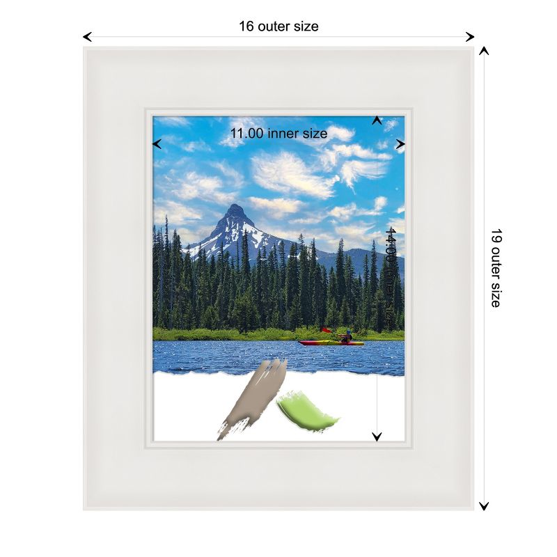 Amanti Art Textured White Picture Frame, 4 of 11