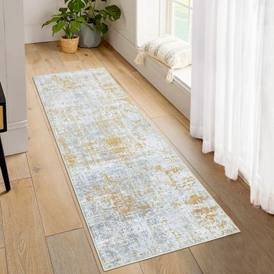 Washable Modern Abstract Living Room Rugs, Soft Non Slip Contemporary Throw Carpet for Dining Room Bedroom Kitchen