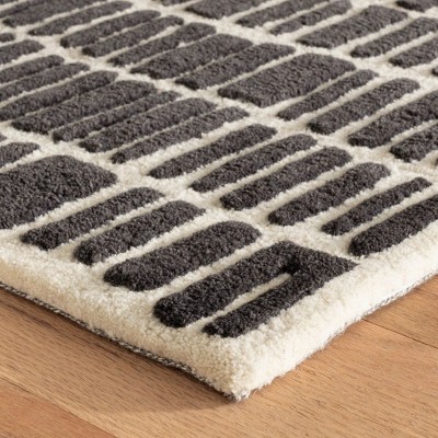 Roark Charcoal Hand Tufted Wool 3' x 5' Rug