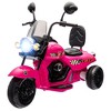 Qaba Electric Motorcycle for Kids, 3 Wheel 6V Battery Powered Motorbike w/ Headlights, Music, Forward & Reverse, Pink - 4 of 4