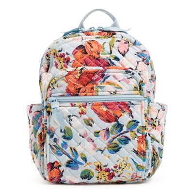 Vera Bradley Women's Cotton Small Backpack Sea Air Floral