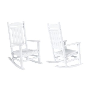WestinTrends All-Weather Outdoor Patio Poly Classic Porch Rocking Chair (Set of 2) - 1 of 4