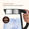 Speed-Boil Electric Kettle 1.7L Coffee & Tea Boiler 1500W, Borosilicate Glass, Wide Opening, Cool Touch Handle, Boil Dry Protection - 4 of 4