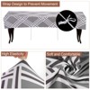 Unique Bargains Stretch Anti-Dust Protecting Washable Dining Chair Slipcovers for 42" - 54" Bench - 3 of 4