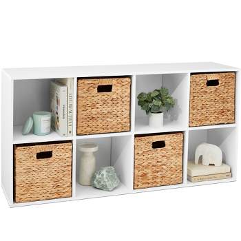 Best Choice Products 8-Cube Bookshelf, 11in Display Storage System, Organizer w/ Removable Back Panels