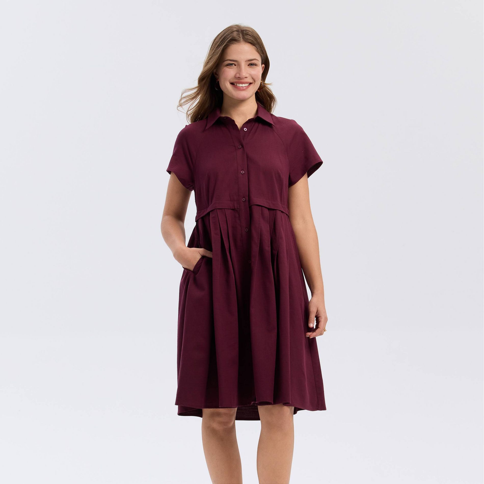 Women's Short Sleeve Button-Down Mini Shirtdress - Universal Thread™