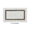 Hotel Bath Rug 100% Premium Cotton Tufted Weave Two Tone Reversible Bathroom Rug, Super Soft Absorbent, Machine Washable Bath Mat - 3 of 4